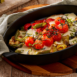 VERDURE AL FORNO E PROVOLONE