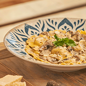 GIRASOLI DI OSSOBUCO AL TARTUFO E FUNGHI