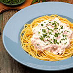 SPAGHETTI PANNA E PROSCIUTTO SIN GLUTEN