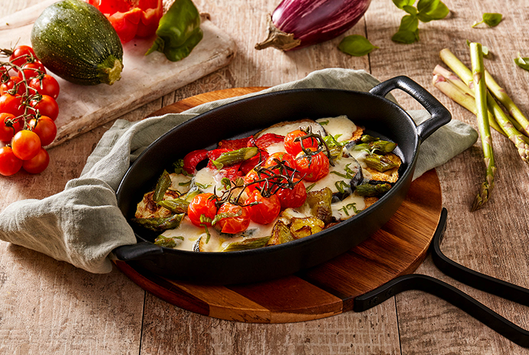 VERDURE AL FORNO E PROVOLONE