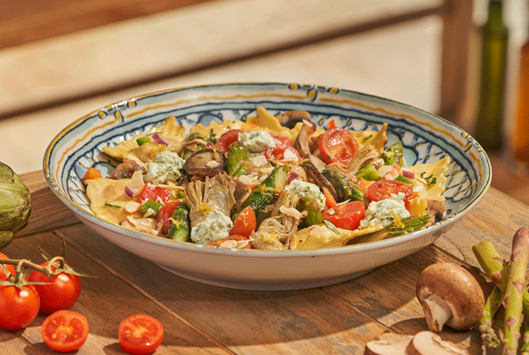 RAVIOLI DI MELANZANE PRIMAVERA