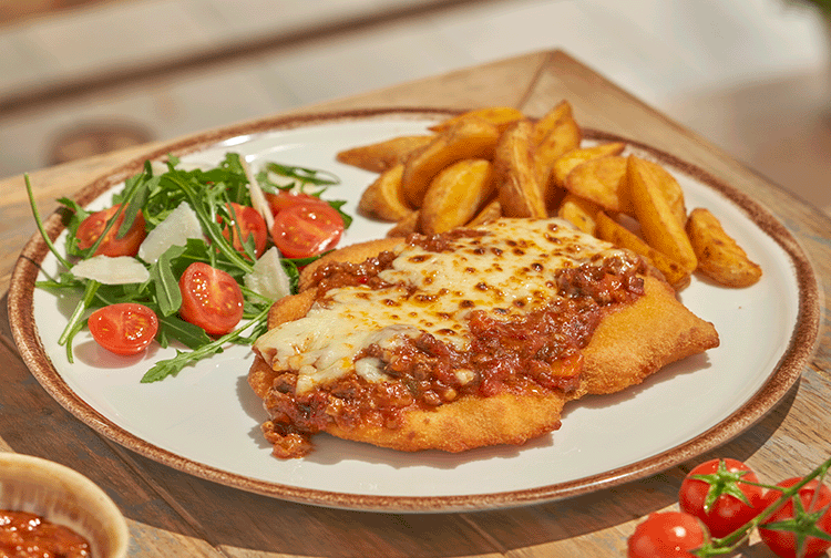 MILANESA ALLA BOLOGNESE